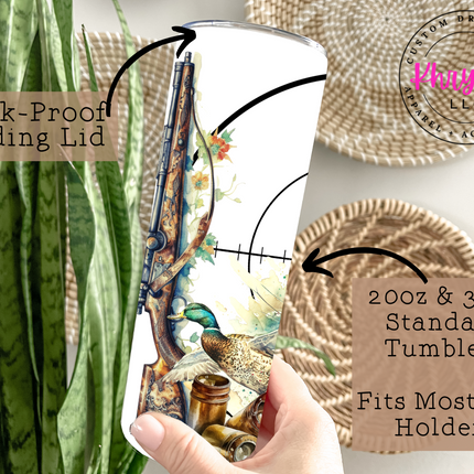 Feathered Pursuit 20oz Tumbler with Straw