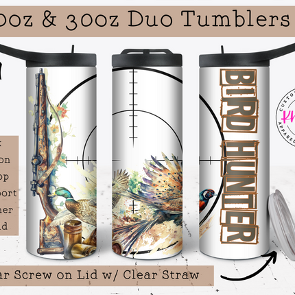 Feathered Pursuit 20oz Tumbler with Straw