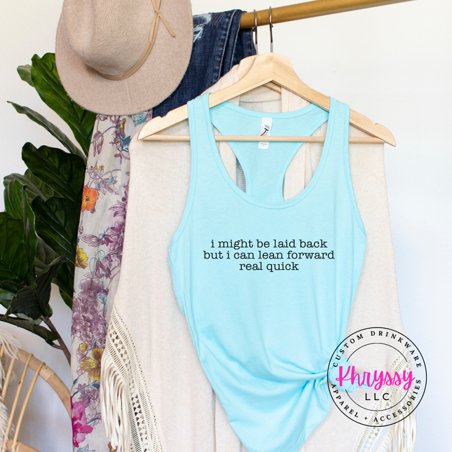 Zero to Leaning Forward Real Quick — Sassy Next Level Women's Tank