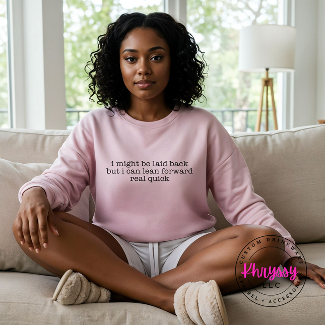 Soft Outside, Spicy Inside — Sassy Gildan Crewneck Statement Sweatshirt