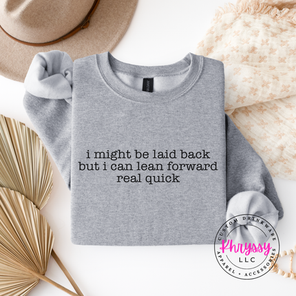 Soft Outside, Spicy Inside — Sassy Gildan Crewneck Statement Sweatshirt