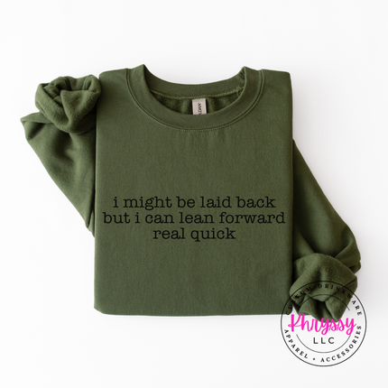 Soft Outside, Spicy Inside — Sassy Gildan Crewneck Statement Sweatshirt