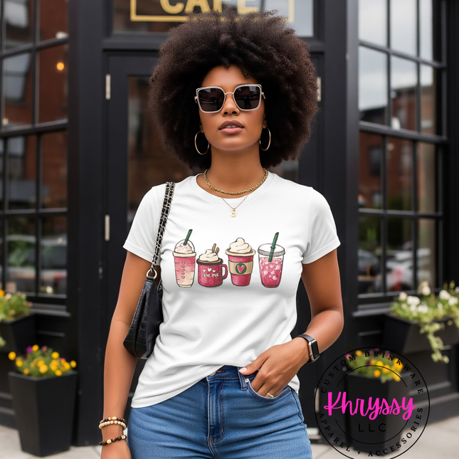 Caffeine Couture: Unisex 'Love Brewed' Coffee Mug Shirt