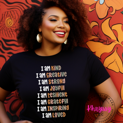 I Am... Inspire Yourself and Embrace Your Identity Unisex Shirt