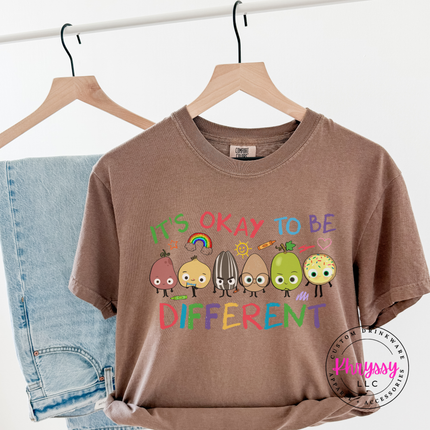 It’s Okay To Be Different — Inclusion Teacher Comfort Colors Tee