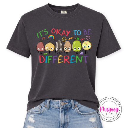 It’s Okay To Be Different — Inclusion Teacher Comfort Colors Tee