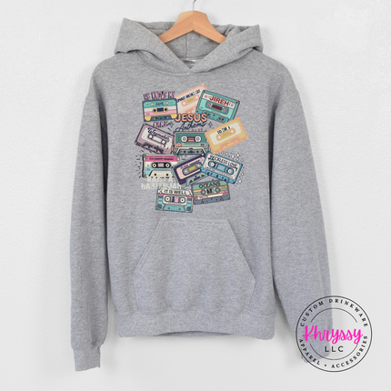 Jesus Anthems Worship Cassette Tapes Hoodie