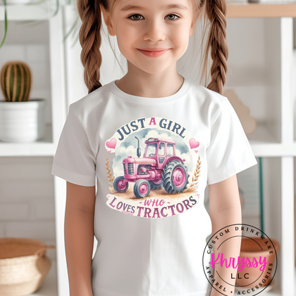 Just A Girl Who Loves Tractors Unisex Shirt