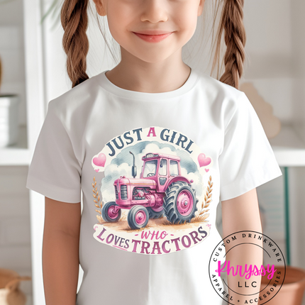 Just A Girl Who Loves Tractors Unisex Shirt