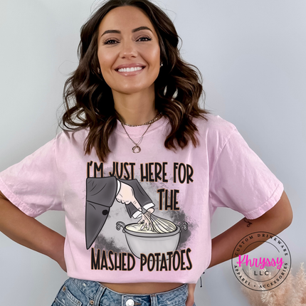 Blossom tee with the funny mashed potatoes Thanksgiving design
