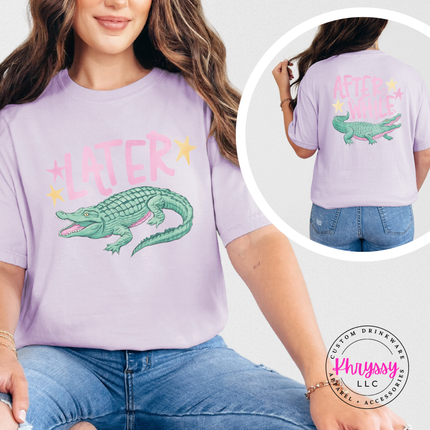 Later Alligator After While Crocodile Southern Summer Graphic Tee