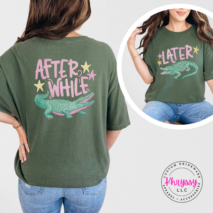 Later Alligator After While Crocodile Southern Summer Graphic Tee