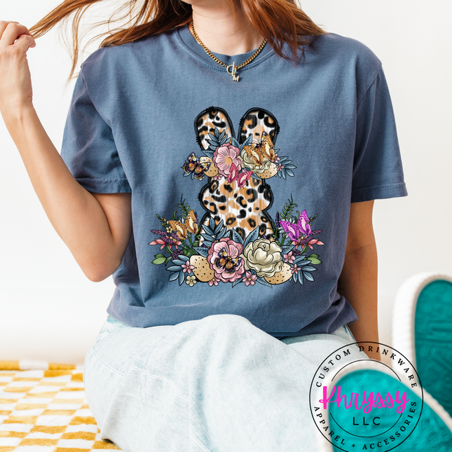 Leopard Bunny Floral — Boho Easter Statement
