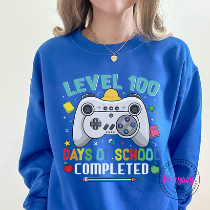 Close-up of the controller and level lettering in Royal.