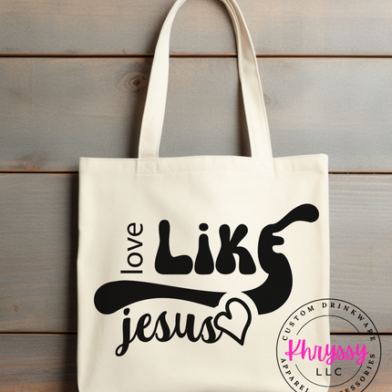 Love Like Jesus Canvas Tote Bag