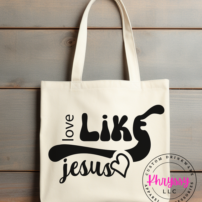 Love Like Jesus Canvas Tote Bag