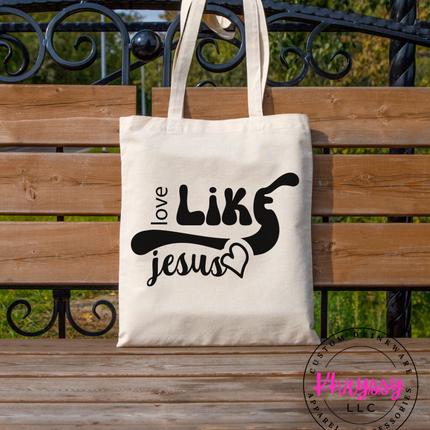 Love Like Jesus Canvas Tote Bag