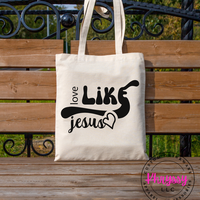 Love Like Jesus Canvas Tote Bag