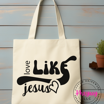 Love Like Jesus Canvas Tote Bag