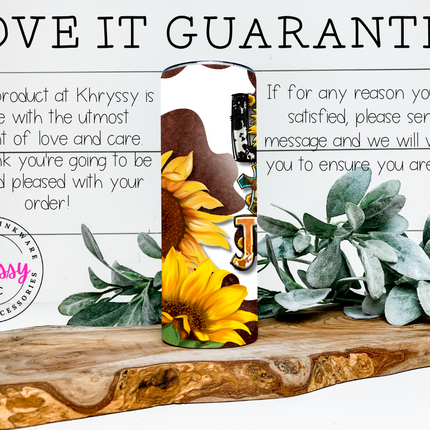 Sunflower Love Like Jesus 20oz Tumbler with Straw