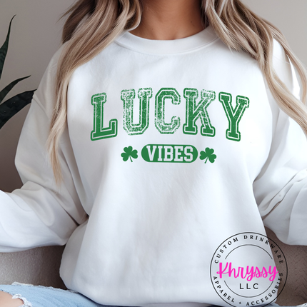 Lucky Vibes March 17 T-Shirt | St. Patrick's Day Graphic Tee | Festive and Fun