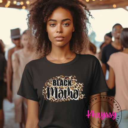 Dynamic Duo: Black Mama and Mini Unisex Shirt