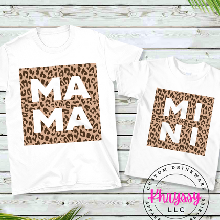 Mama and Mini Animal Print Unisex Shirt