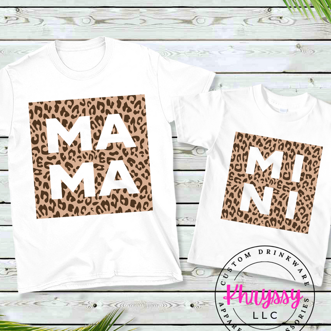 Mama and Mini Animal Print Unisex Shirt