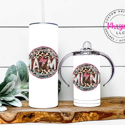 Mama and Mini White Rock Custom Tumbler Set