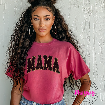 Bold and Beautiful: Leopard Print Mama Unisex Shirt
