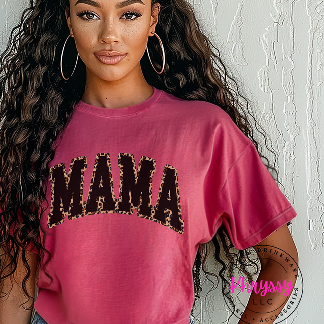 Bold and Beautiful: Leopard Print Mama Unisex Shirt