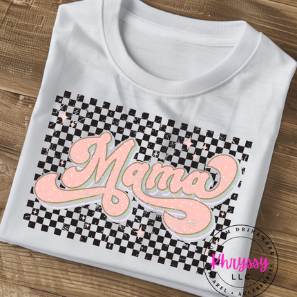 Mama Checkered Pink Unisex Shirt
