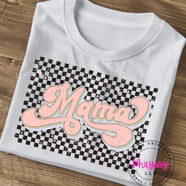 Mama Checkered Pink Unisex Shirt