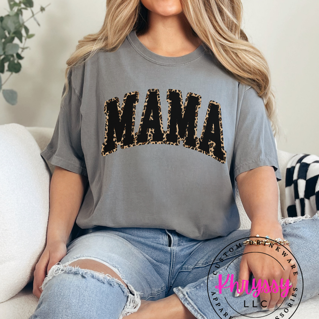 Bold and Beautiful: Leopard Print Mama Unisex Shirt