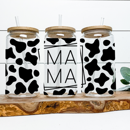 Cow Print Mama Farmhouse Gift Set