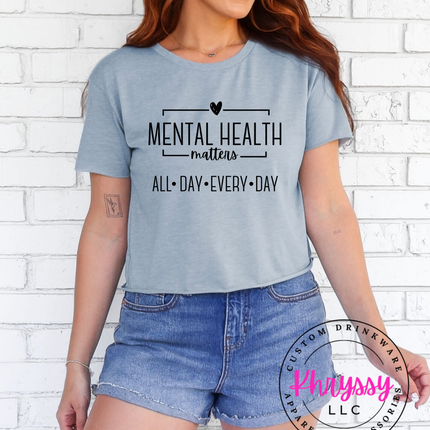 Mental Health Matters Shirt ⎸ Mental Health Awareness Tee ⎸ Positive Message T-Shirt ⎸ Self Care Apparel
