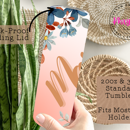 Mama Sunrise Slant Custom 20oz Tumbler with Straw