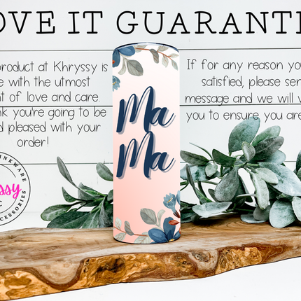 Mama Sunrise Stacked Custom 20oz Tumbler with Straw