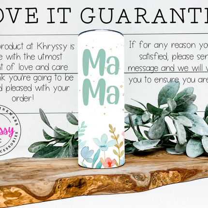 Mama Light Pastel Custom 20oz Tumbler with Straw