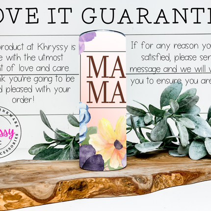 Mama Blooms 20oz Custom Tumbler with Straw