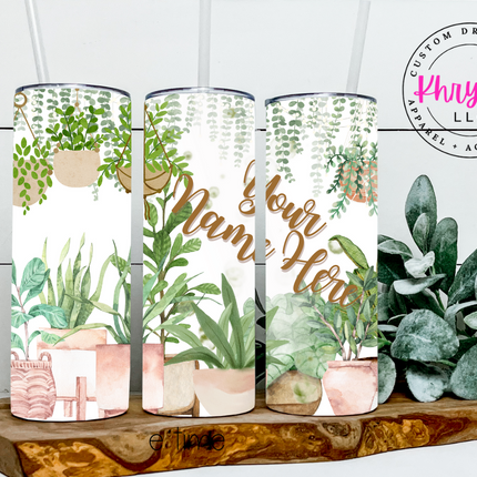 Minimalist Custom 20oz Tumbler with Straw