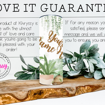 Minimalist Custom 20oz Tumbler with Straw