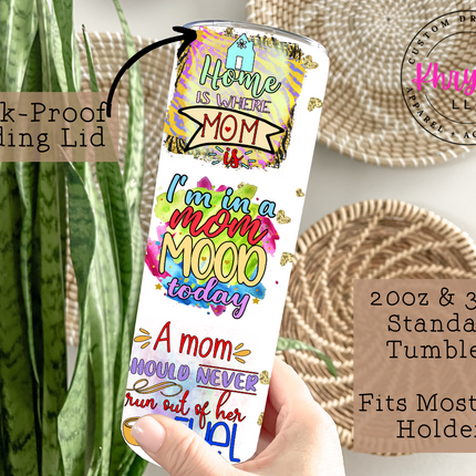 Mom Quotes 20oz Tumbler with Straw