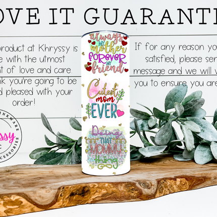 Mom Quotes 20oz Tumbler with Straw