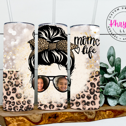 #MomLife Custom 20oz Tumbler with Straw