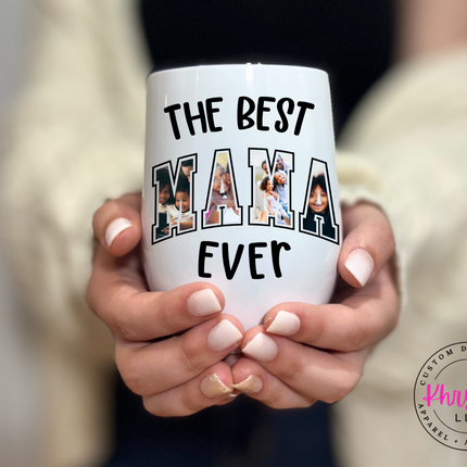Personalized Mama Leopard Print Gift Set - 12oz Mama Wine Tumbler and Comfort Colors Shirt for the Stylish Mom!
