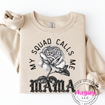 My Squad Calls Me Mama Vintage Rose — Bold Mom Statement
