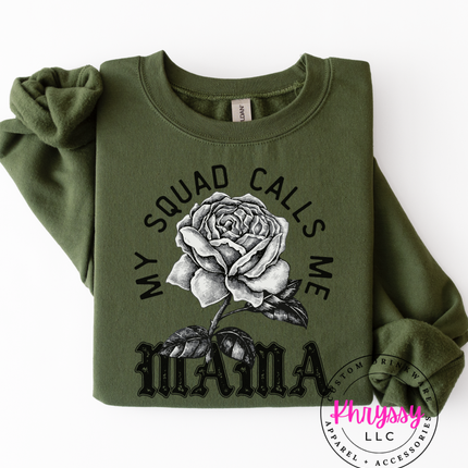 My Squad Calls Me Mama Vintage Rose — Bold Mom Statement