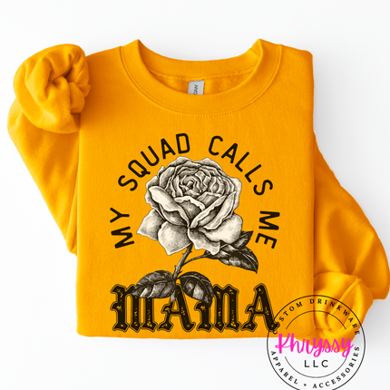 My Squad Calls Me Mama Vintage Rose — Bold Mom Statement