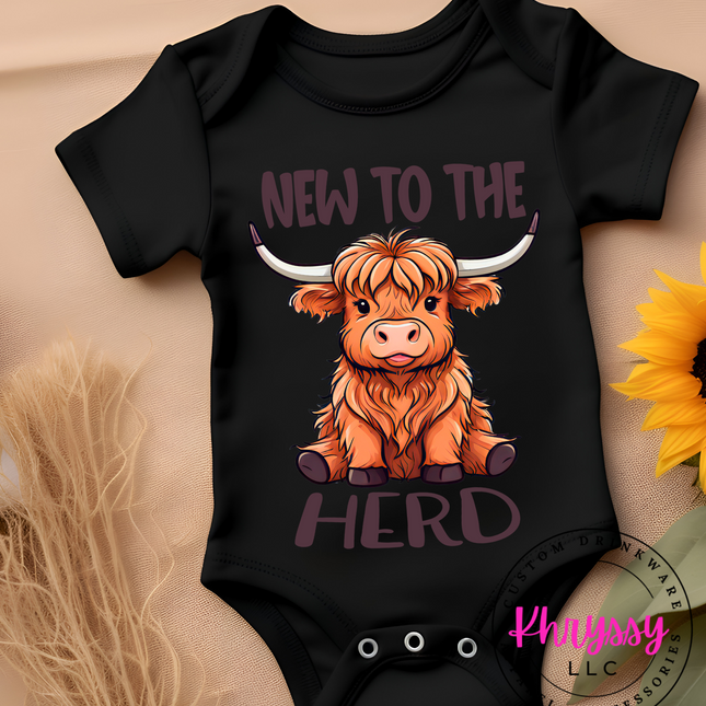 Highland Cow New to the Herd Bodysuit
